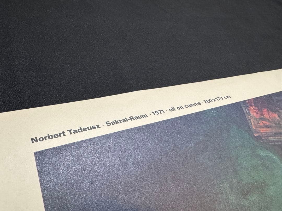 【当時物】1980s ノルベルト・タデウシュ大判両面印刷（50×70cm）