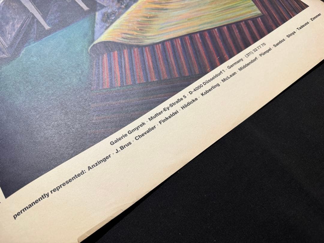 【当時物】1980s ノルベルト・タデウシュ大判両面印刷（50×70cm）