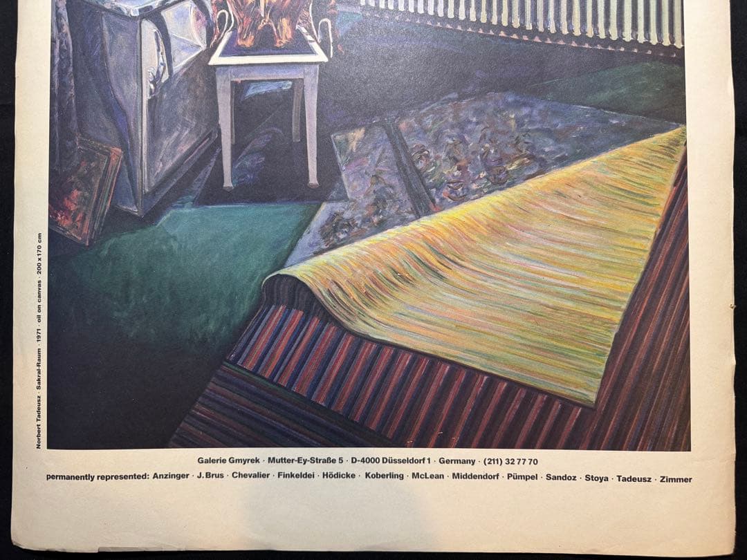 【当時物】1980s ノルベルト・タデウシュ大判両面印刷（50×70cm）