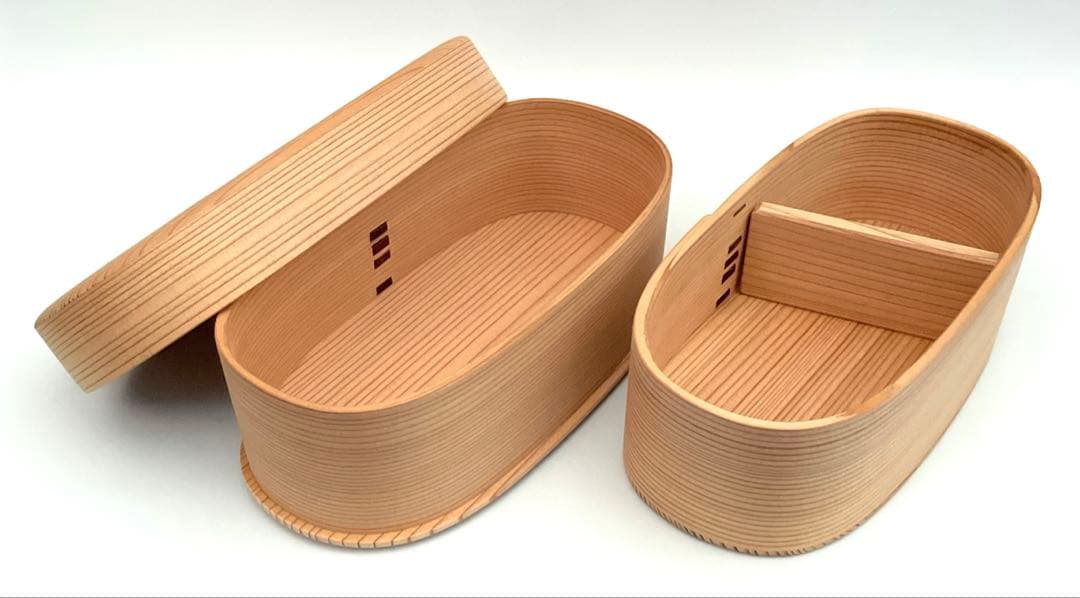 柴田慶信商店　こまち弁当箱　二段　未使用