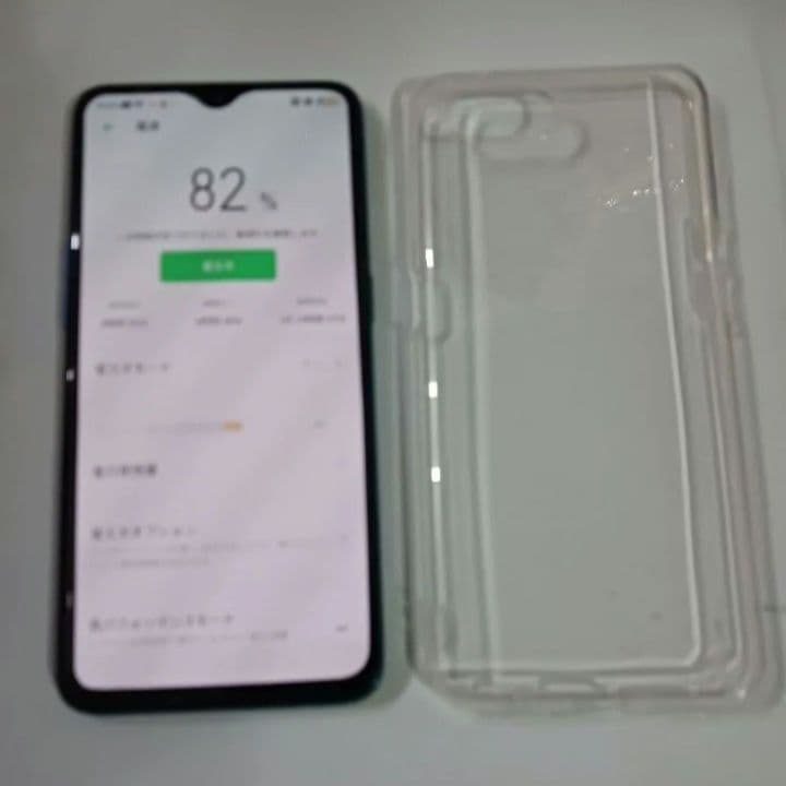 OPPO RenoA 128GB ブルーとケース、スマホ　本体