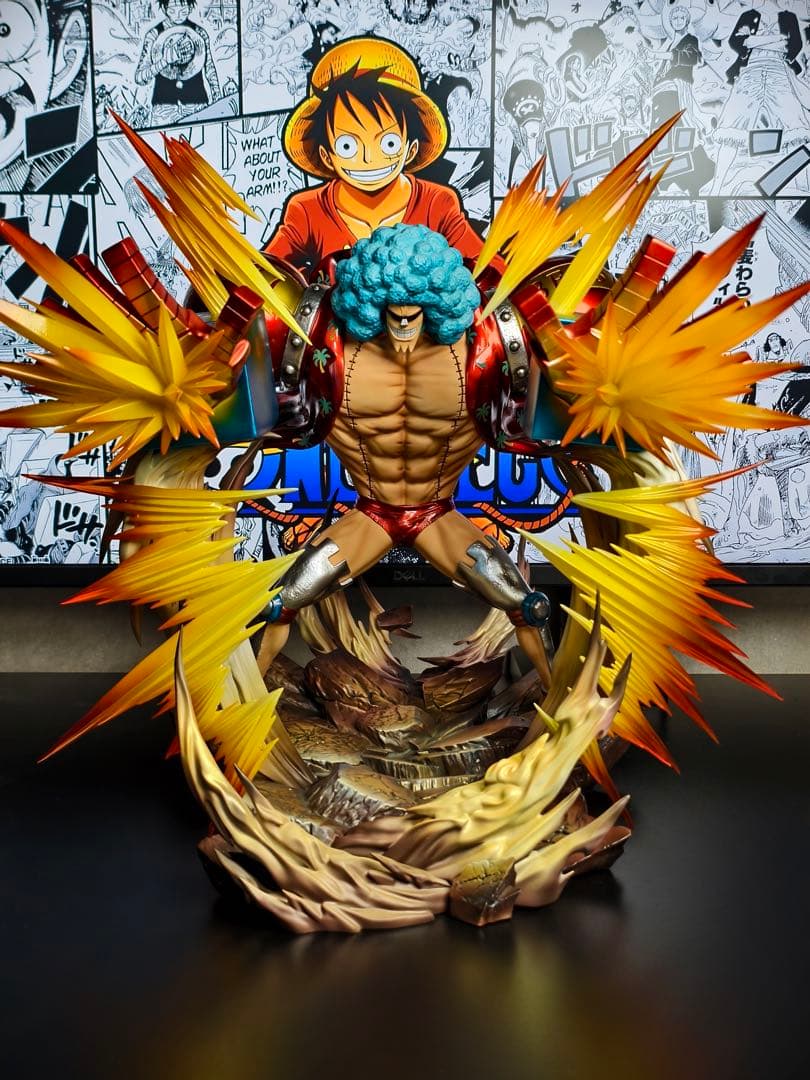 ONE PIECE フランキー フィギュア 樹脂製 実物写真　自宅即日発送