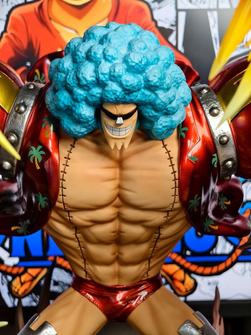 ONE PIECE フランキー フィギュア 樹脂製 実物写真　自宅即日発送