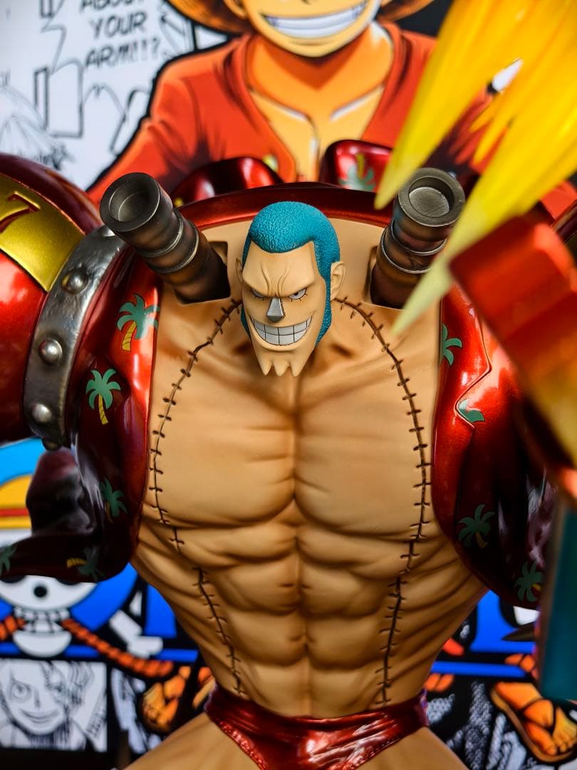 ONE PIECE フランキー フィギュア 樹脂製 実物写真　自宅即日発送