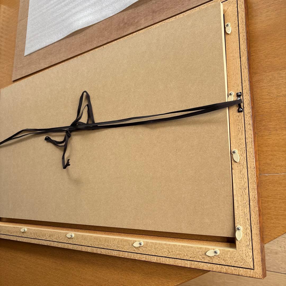 シルクスクリーン版画 白馬 電車 JR 11/150 山 大型 あさのたかを