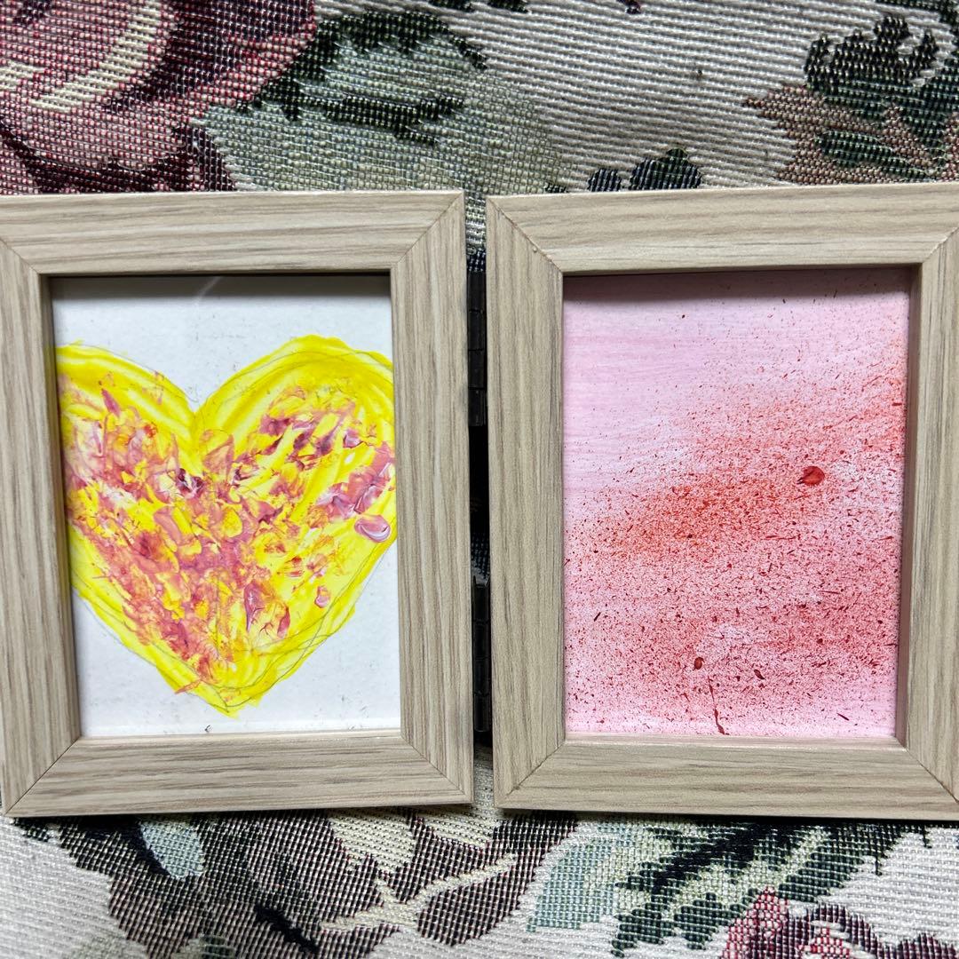 水彩画 春 オリジナル 額入り