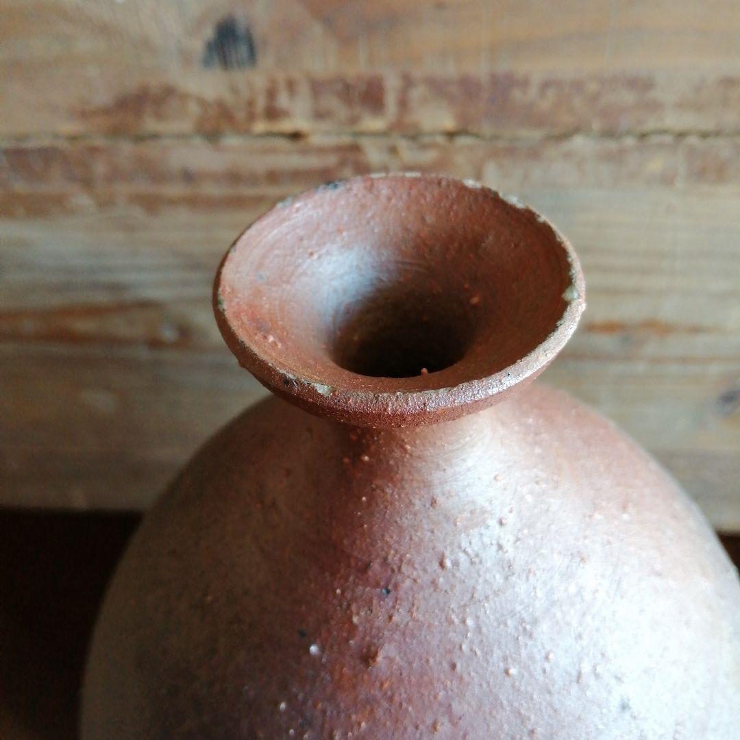 【人間国宝】備前焼　藤原雄　備前大徳利　29cm