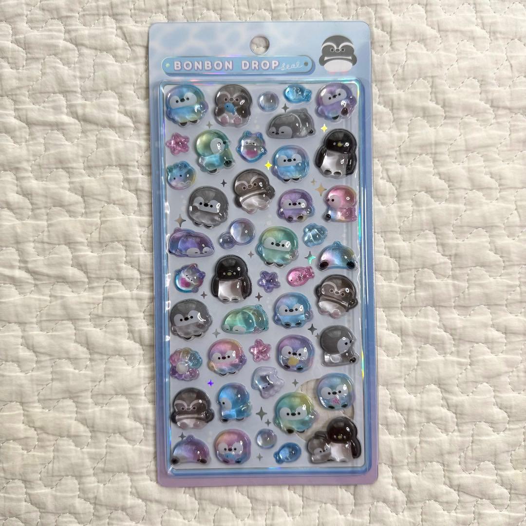 水族館限定　ボンボンドロップシール　6種　コンプリート　うみのいきもの　クーリア