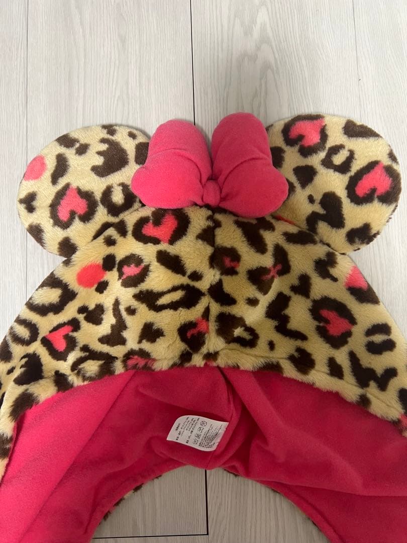 ディズニー ヒョウ柄 マフラーキャップ