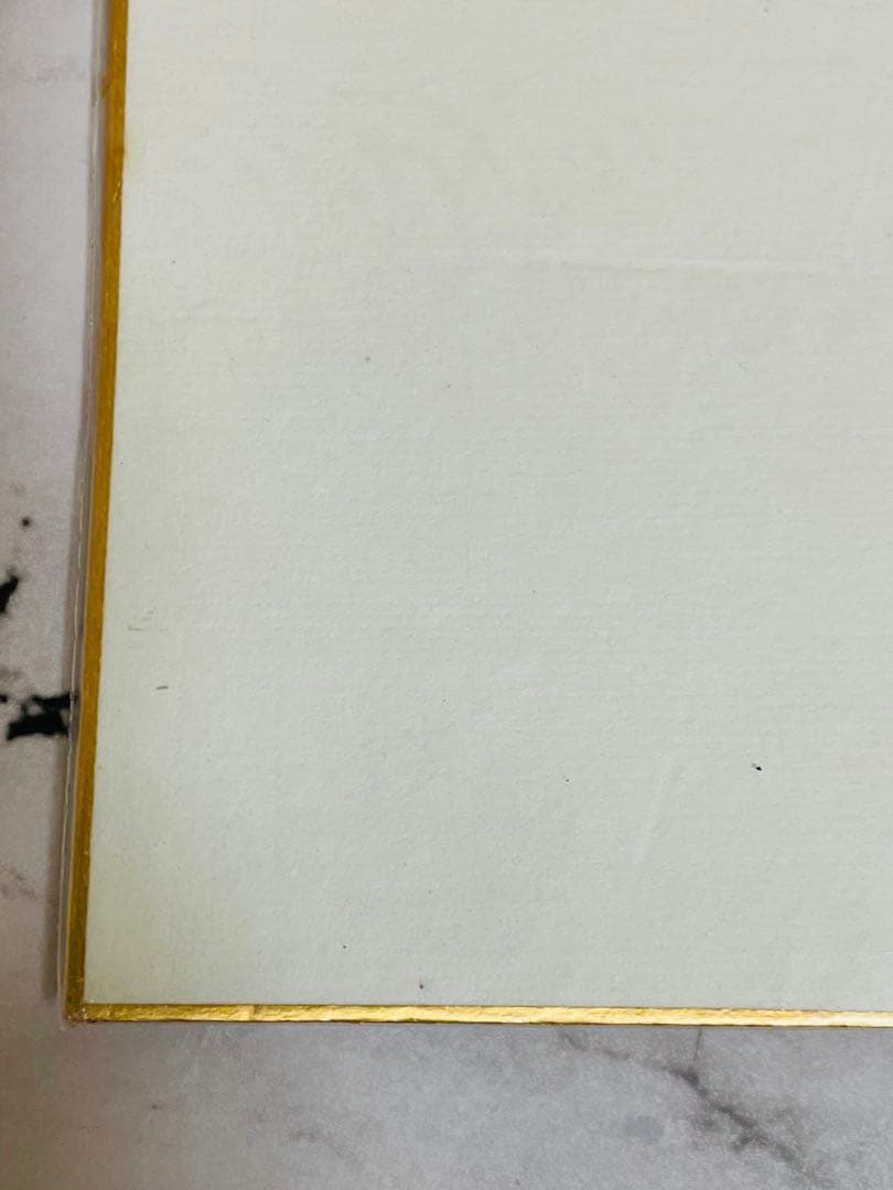 山田耕石　色紙　椿　水彩画