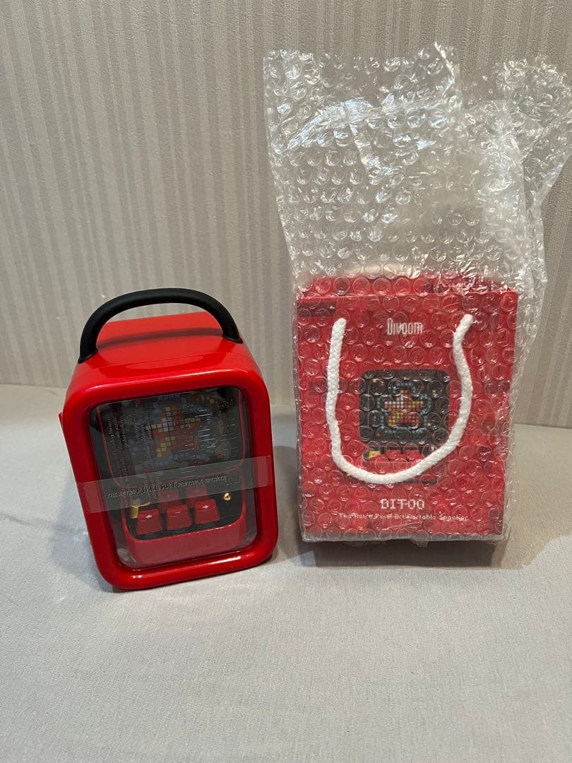 ディブーム Divoom DITOO-PLUS ポータブルスピーカー 赤
