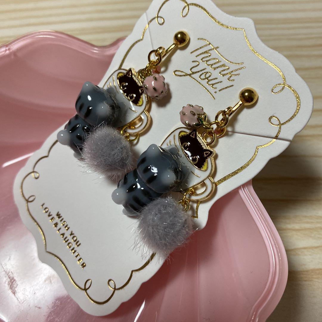 ☆しましまネコちゃんイヤリング☆