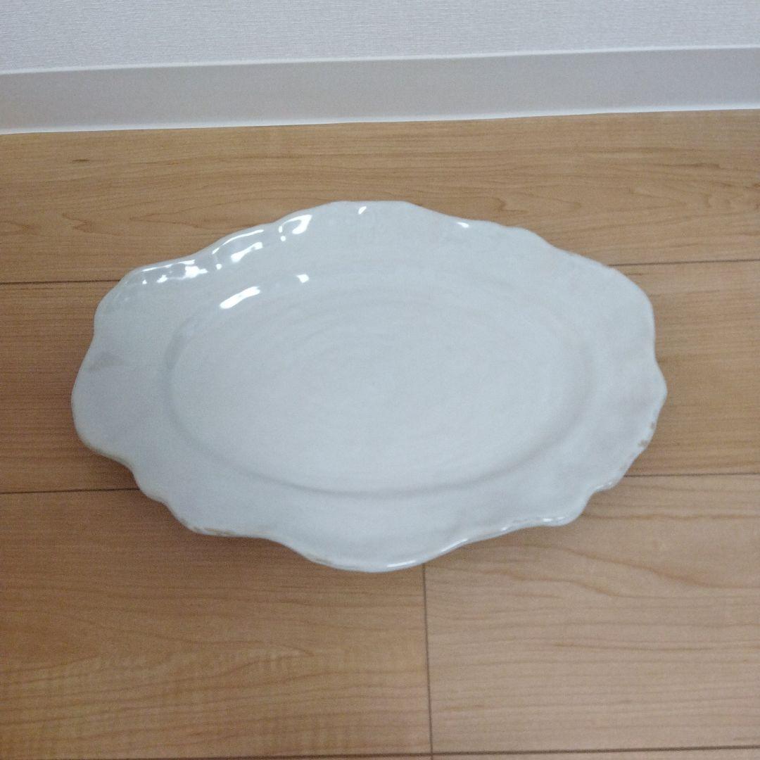 美品)　ヤナカーン　陶器のお皿　オーバルプレート