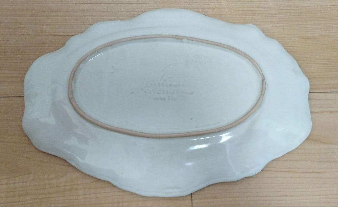 美品)　ヤナカーン　陶器のお皿　オーバルプレート