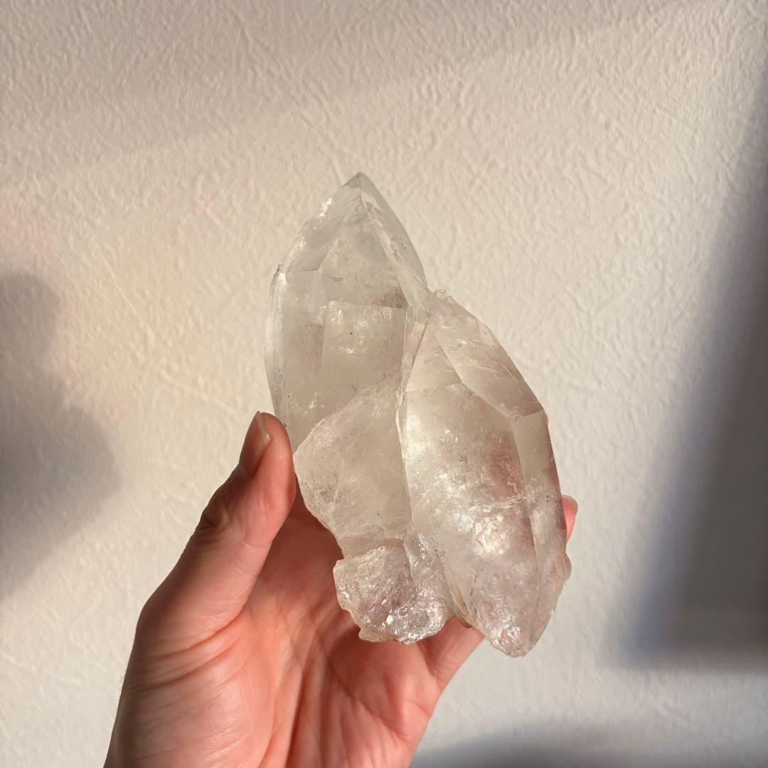 透明度抜群】ヒマラヤ水晶 マニカラン産 クラスター 347g 浄化 守護