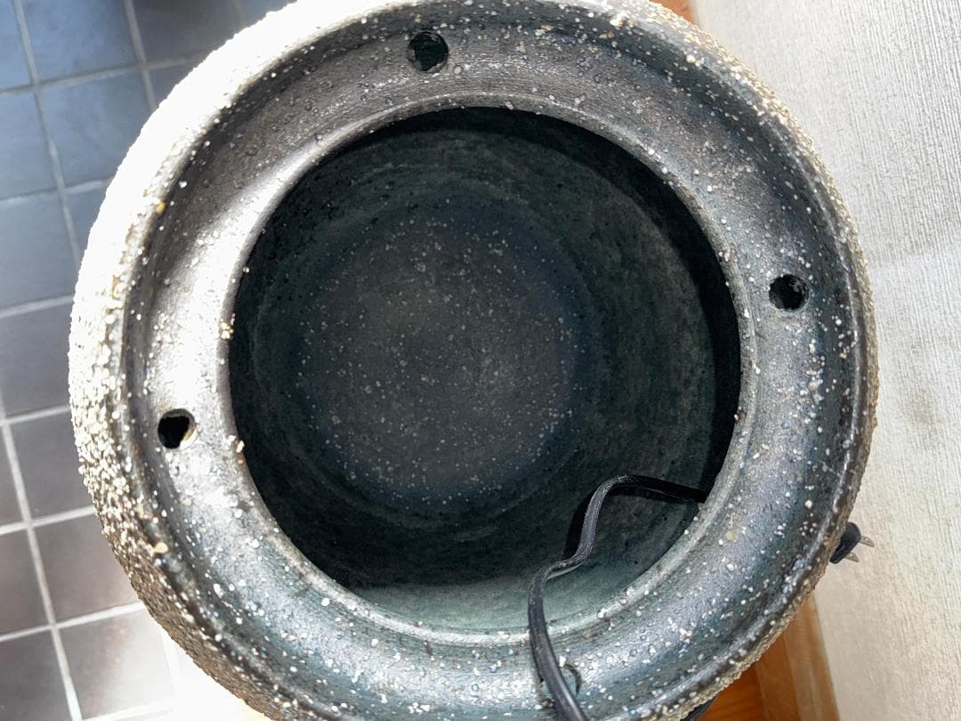 重蔵窯　 利休信楽水琴窟　琴音Ｂ−３ 【未使用品】