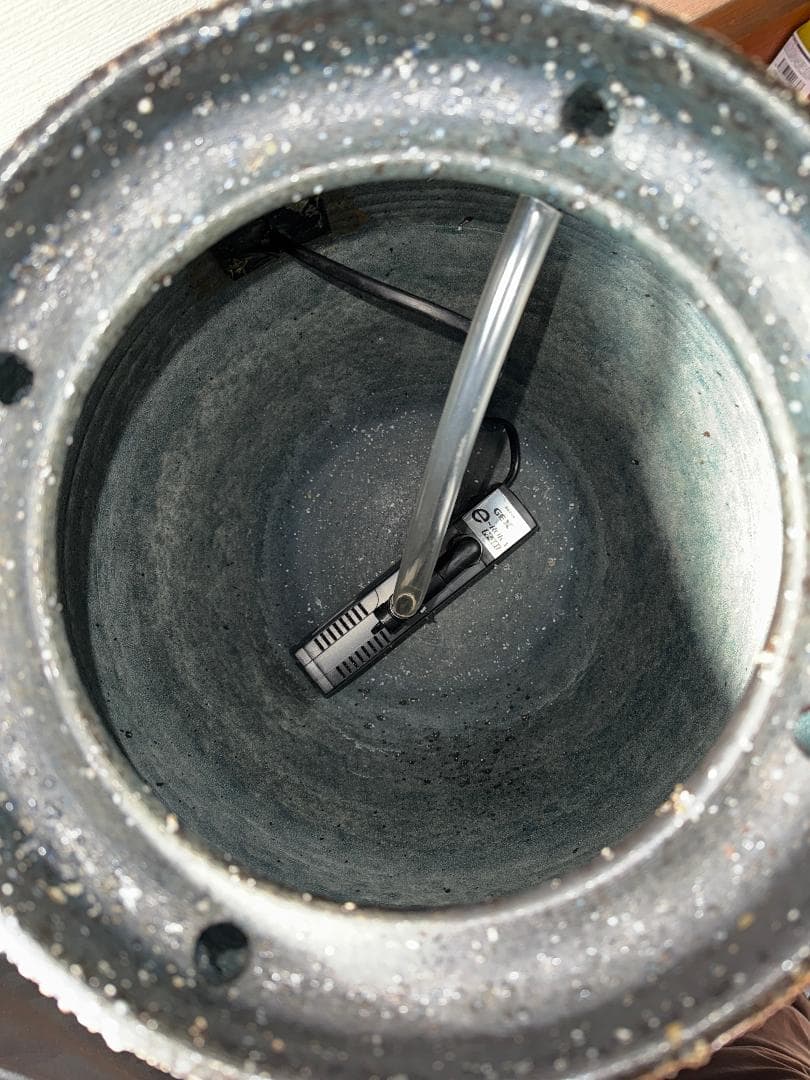 重蔵窯　 利休信楽水琴窟　琴音Ｂ−３ 【未使用品】