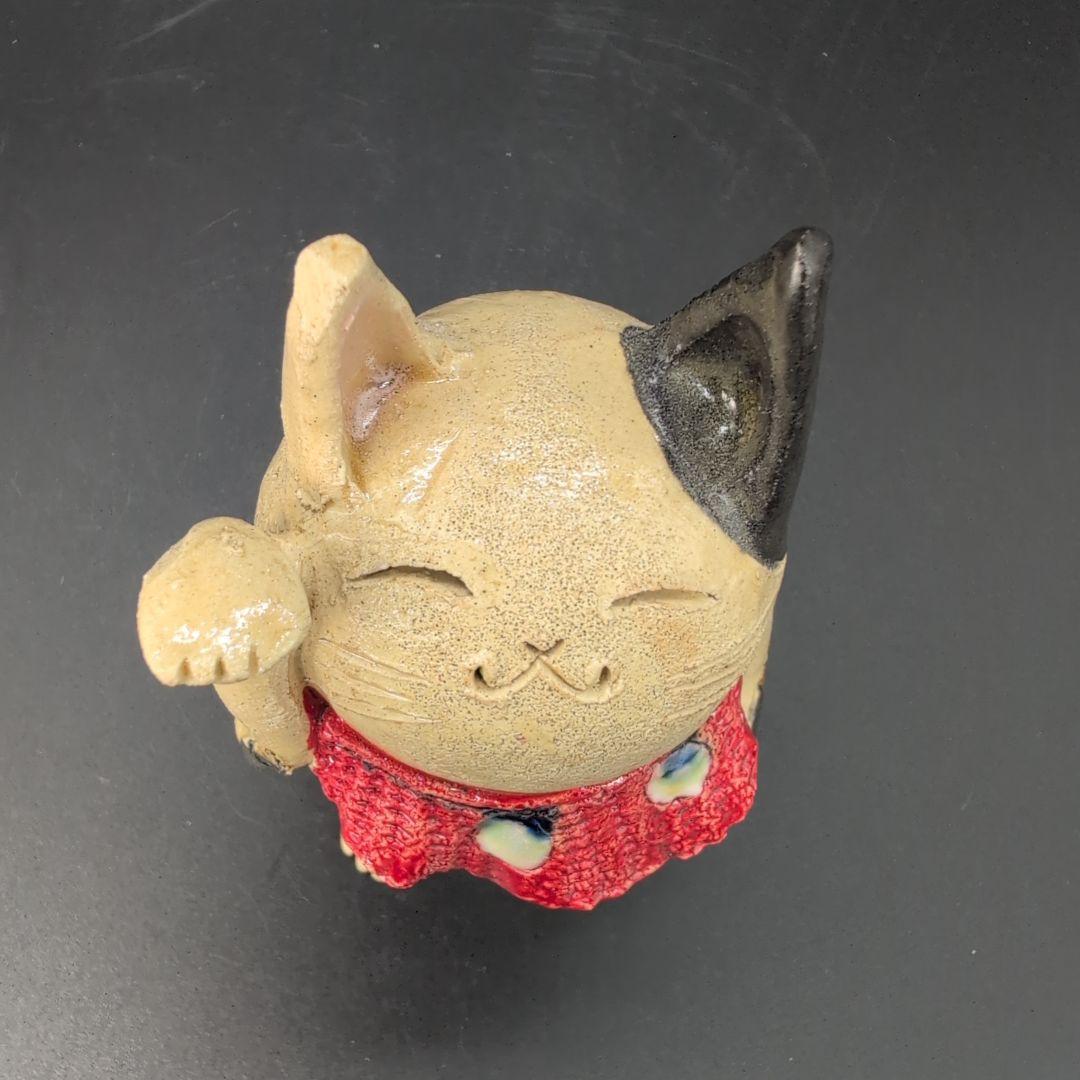【新品未使用】縁起物 癒し 金運 招き猫 セット 特注品 瀬戸焼