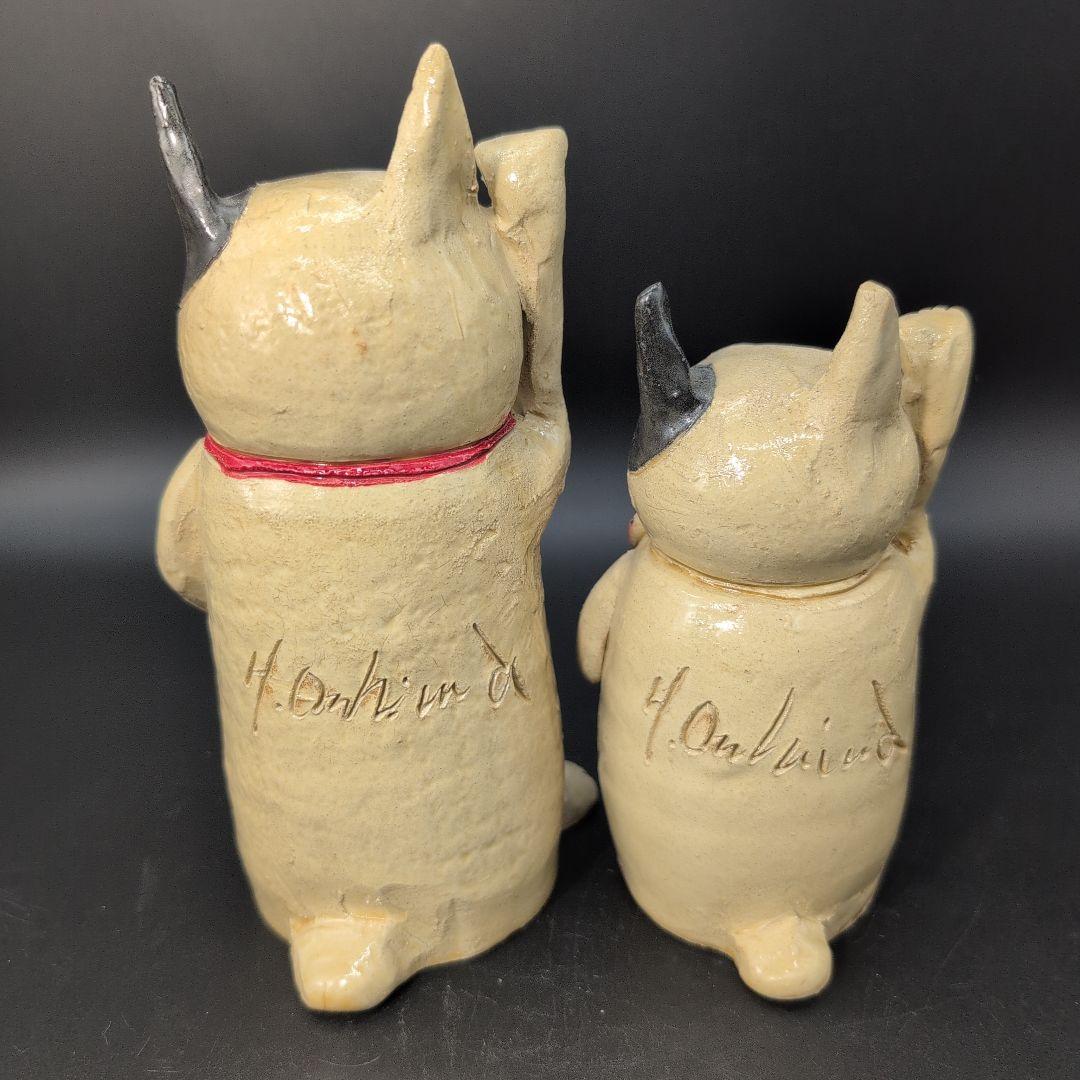【新品未使用】縁起物 癒し 金運 招き猫 セット 特注品 瀬戸焼