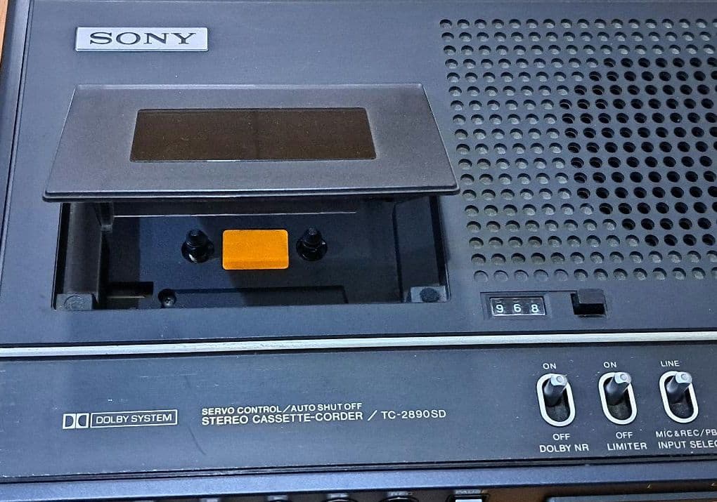 SONY TC-2890 SDソニー カセットデンスケ レコーダーハードケース付