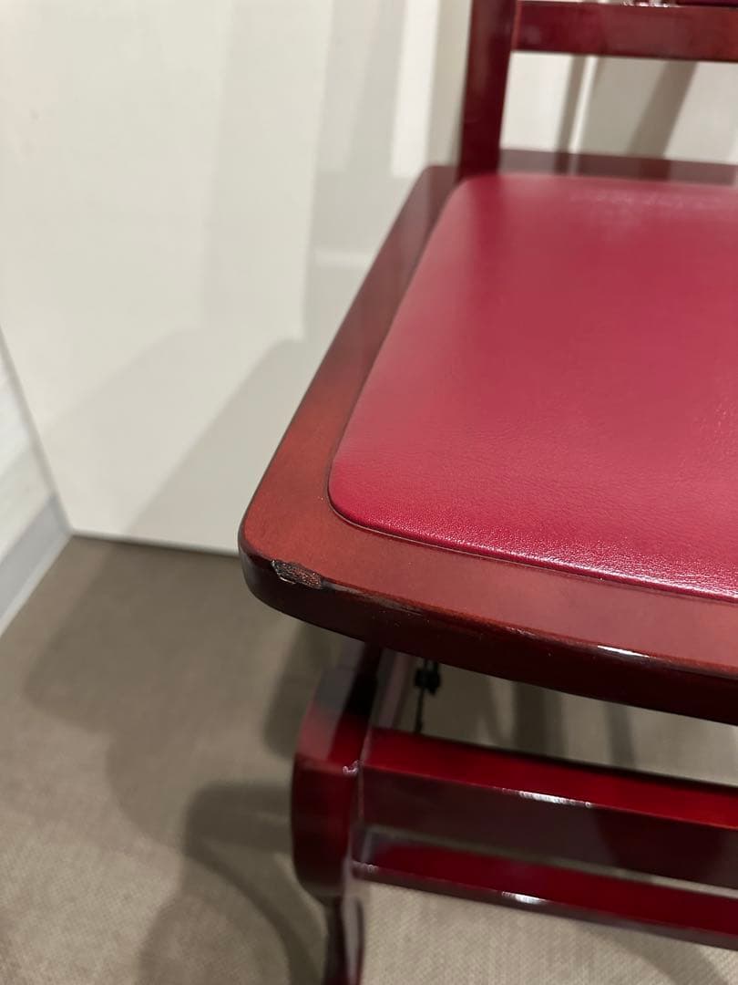 【手渡し限定】トムソン椅子 イトマサ 背付き椅子 ワインレッド