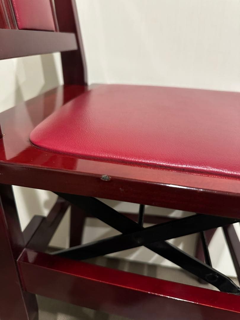 【手渡し限定】トムソン椅子 イトマサ 背付き椅子 ワインレッド