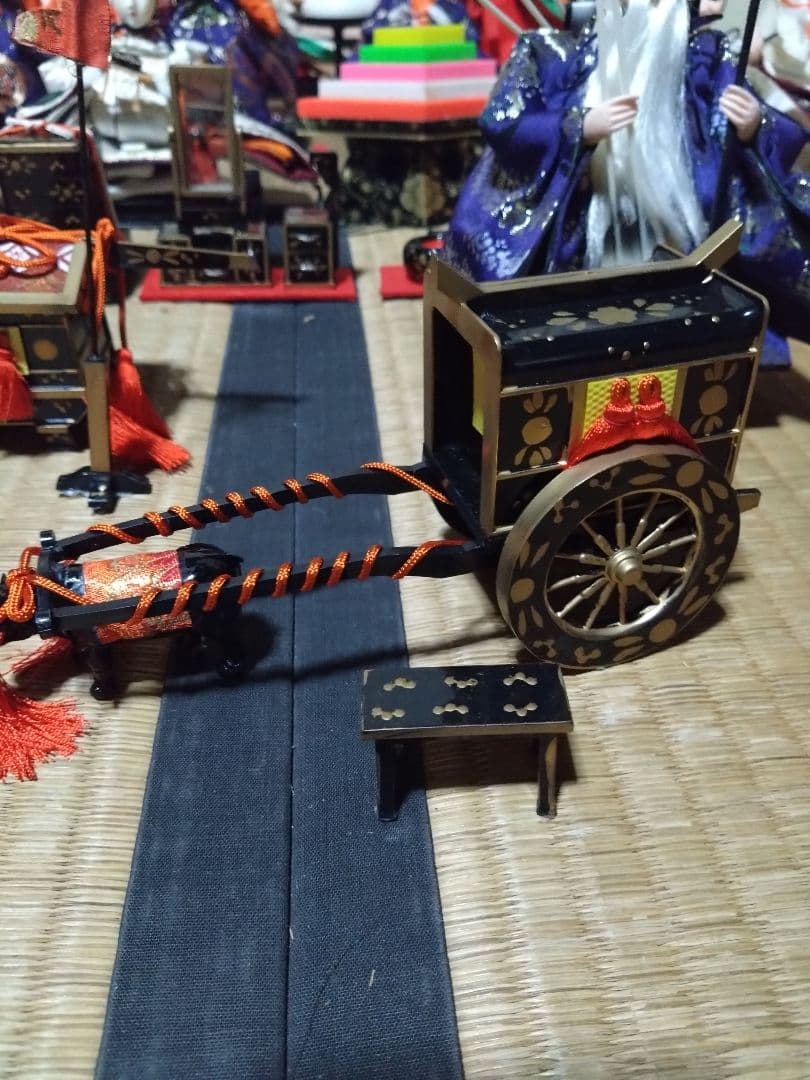 雛人形　新十番親王15人飾り　　木目込人形＋飾り一式 　昭和