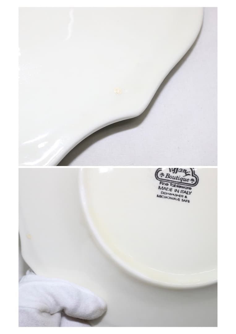 Tiffany Boutique ティファニー イタリア製 プレート 大小 2枚