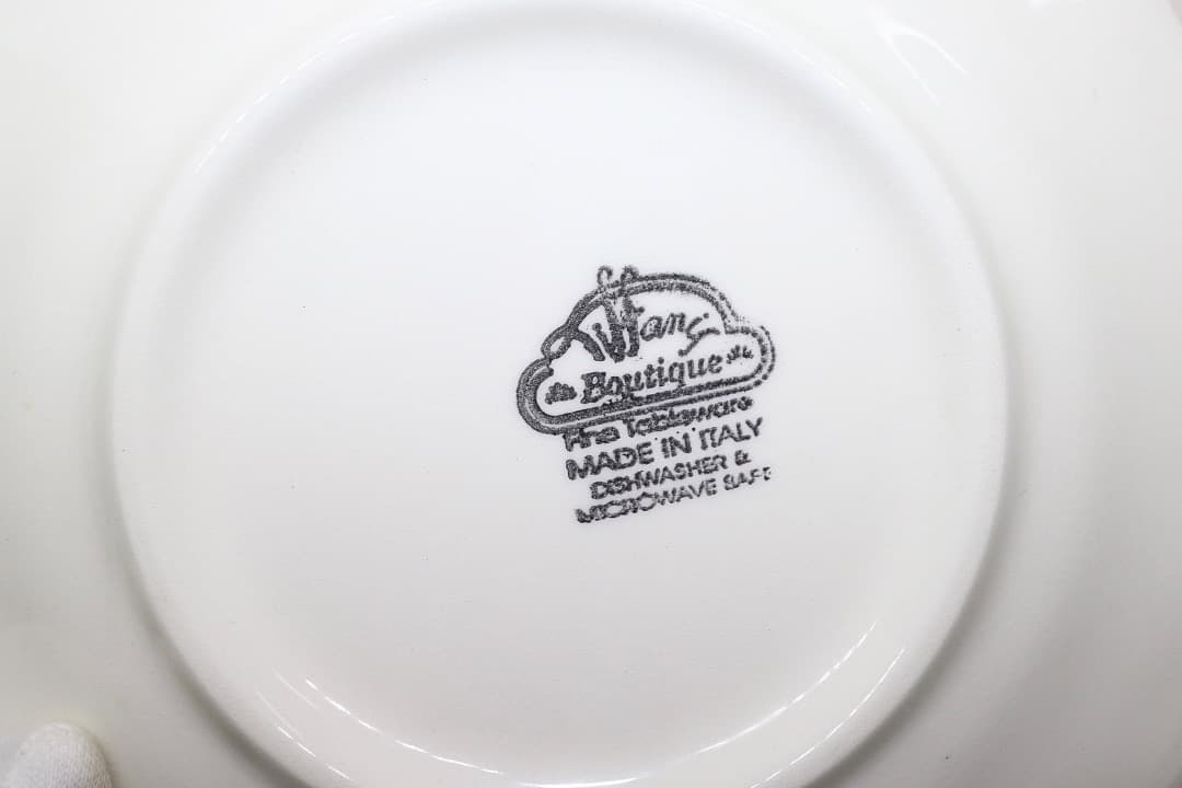 Tiffany Boutique ティファニー イタリア製 プレート 大小 2枚