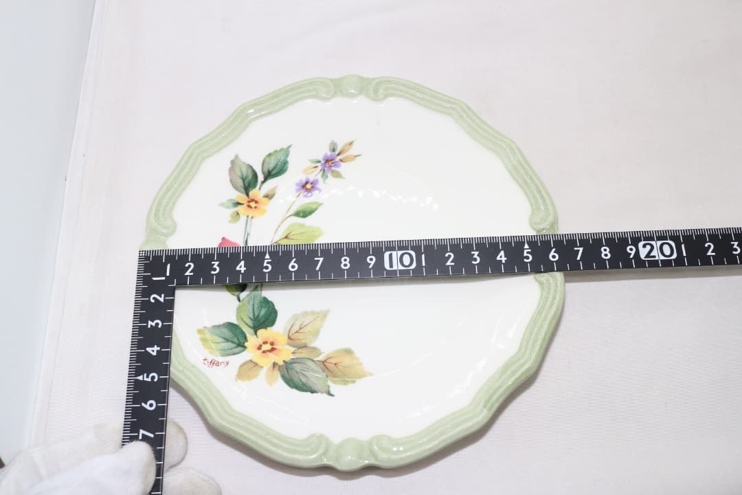 Tiffany Boutique ティファニー イタリア製 プレート 大小 2枚