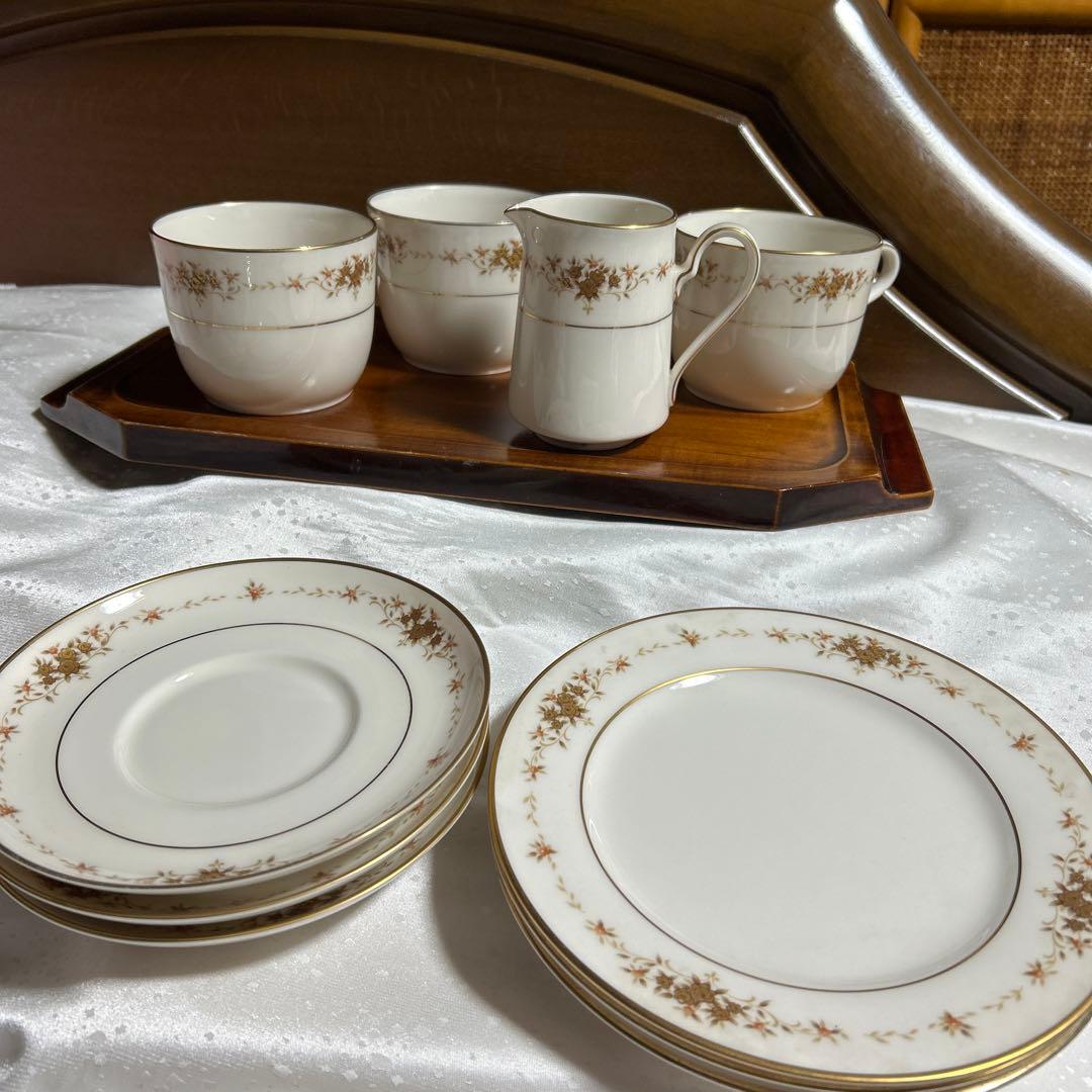 ノリタケ花柄カップ＆ソーサーセット美品