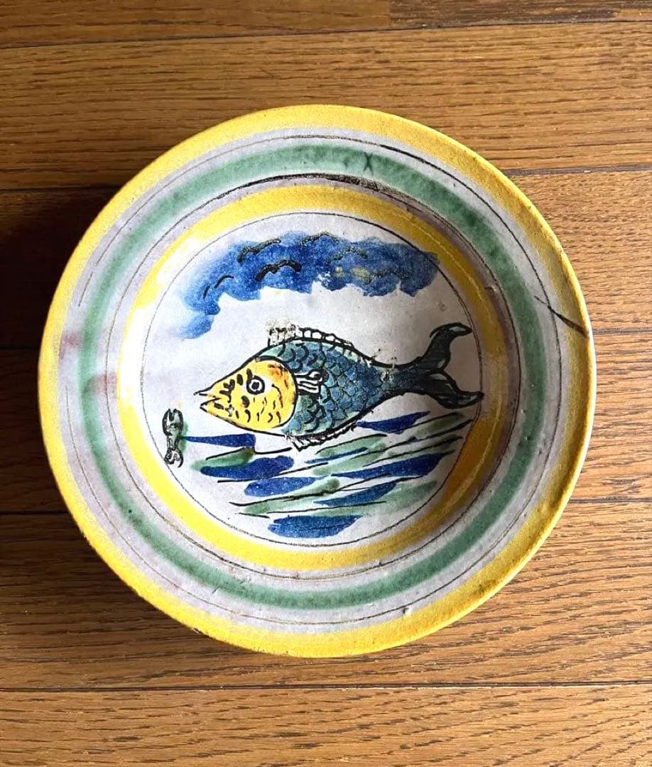 イタリア製陶器絵皿david4枚