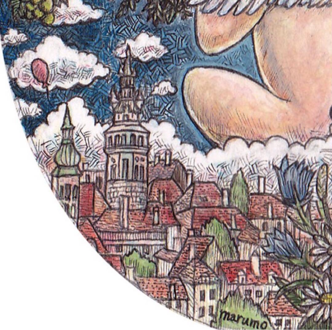 【原画】「ギフト」 額付き ペン 水彩画