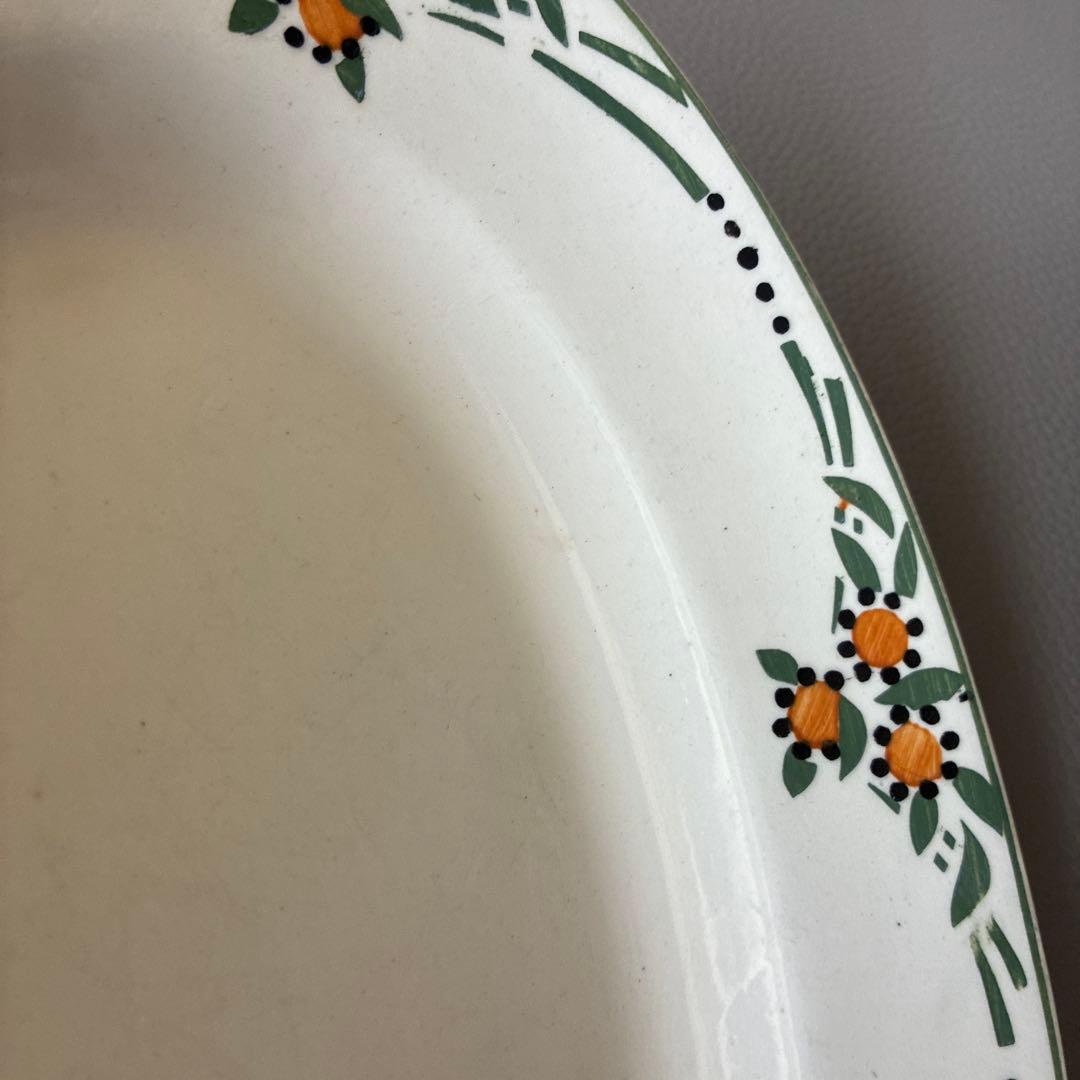 LONGWY 楕円 alice ロンウィ 大皿 プレート　フランス ブロカント