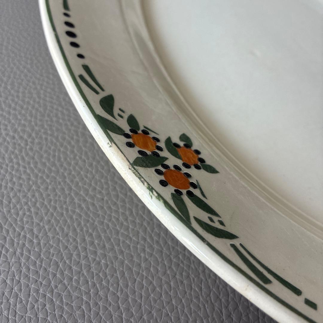 LONGWY 楕円 alice ロンウィ 大皿 プレート　フランス ブロカント