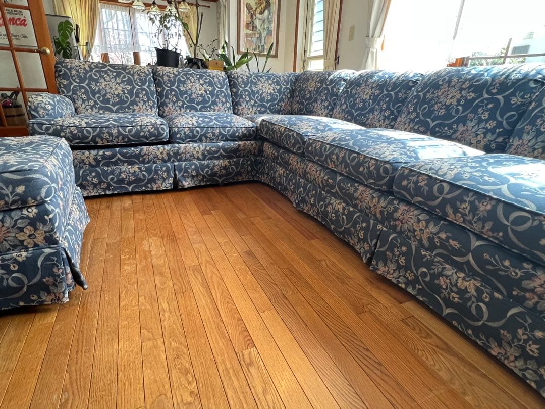 輸入家具L字ソファ オットマン付 Pennsylvania House