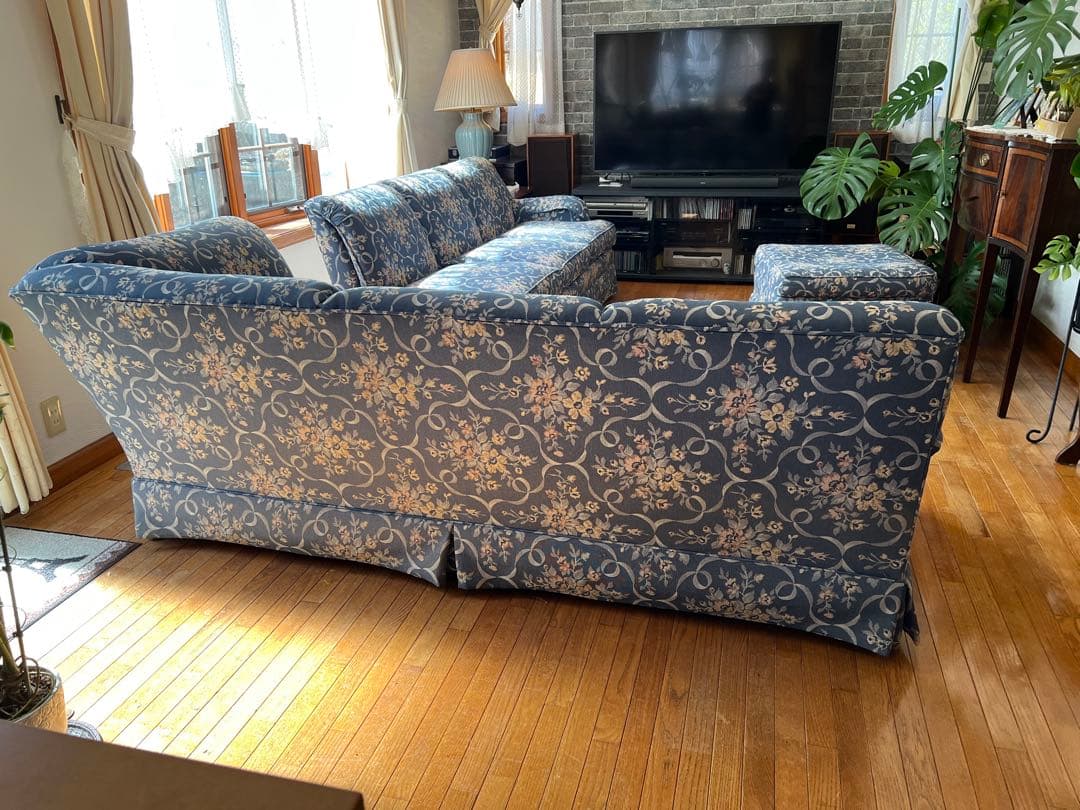 輸入家具L字ソファ オットマン付 Pennsylvania House