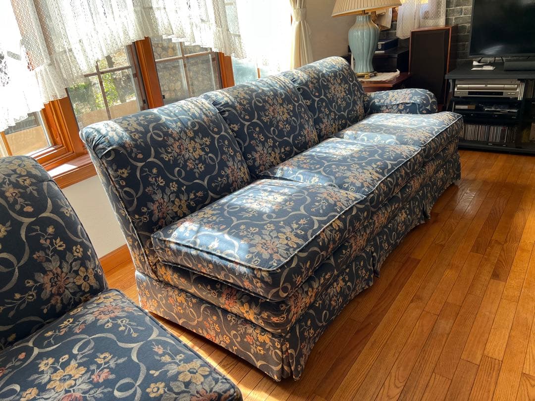 輸入家具L字ソファ オットマン付 Pennsylvania House