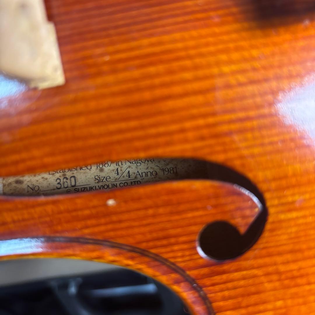 SUZUKI バイオリン No.360 4/4バイオリン 1981 ケース付き