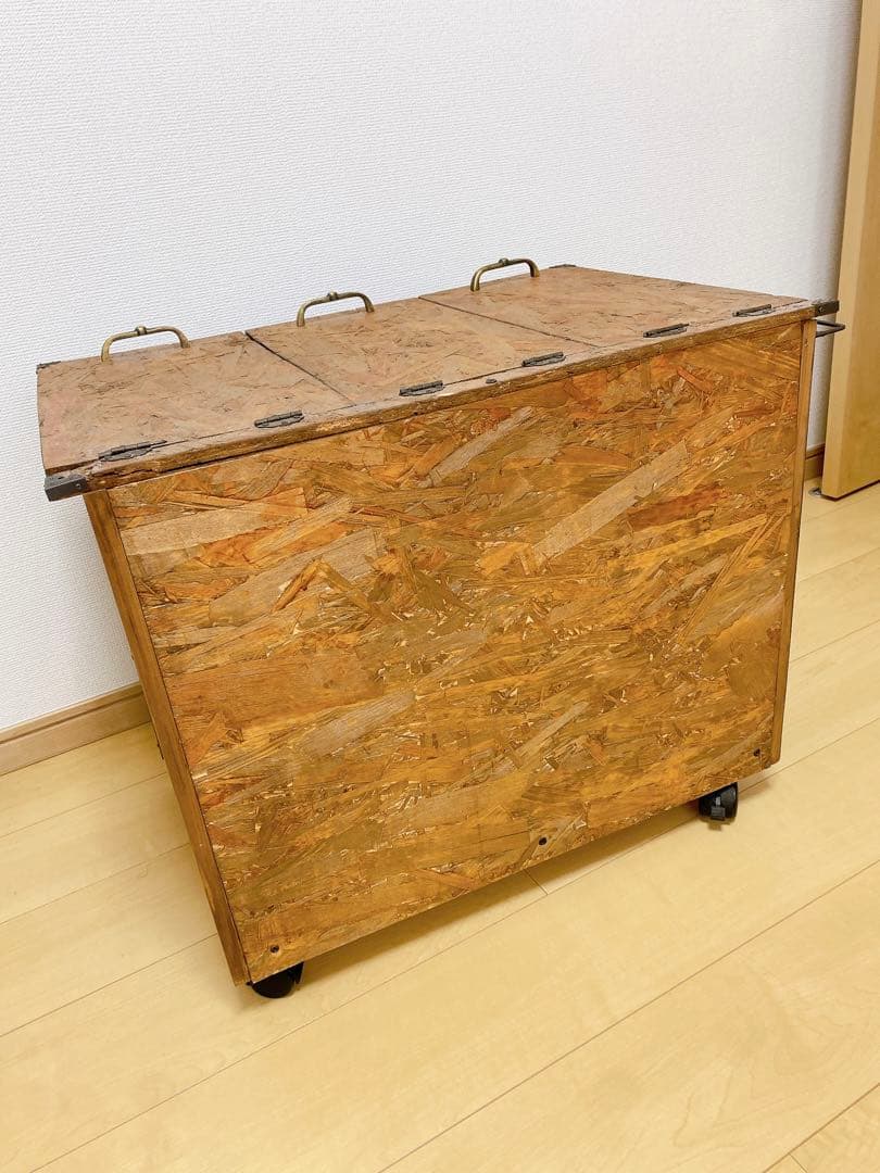 家具 収納 ゴミ箱 木製 ハンドメイド アンティーク ビンテージ DIY