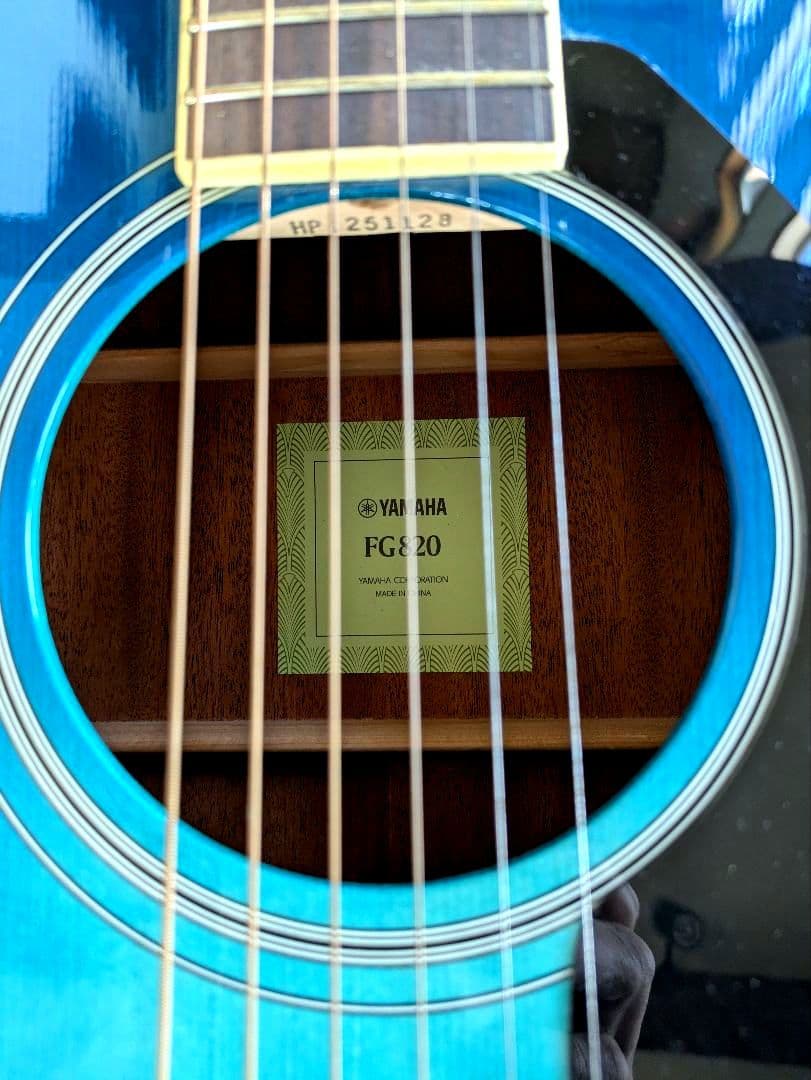 YAMAHA FG820 青色 6弦 アコースティックギター ドレッドノート