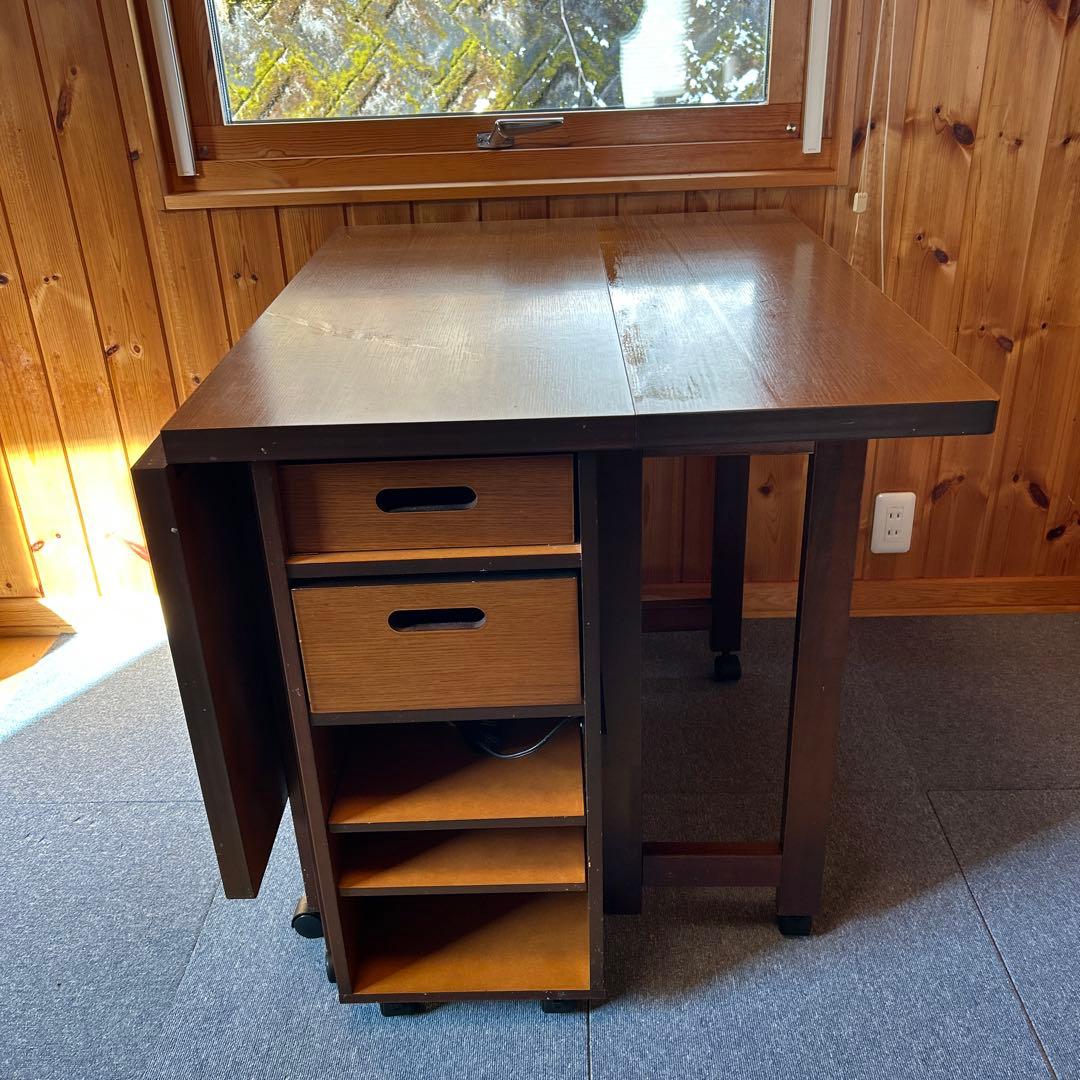 カタログハウス　高橋昌子　ソーイングデスク 折り畳み式　通販生活