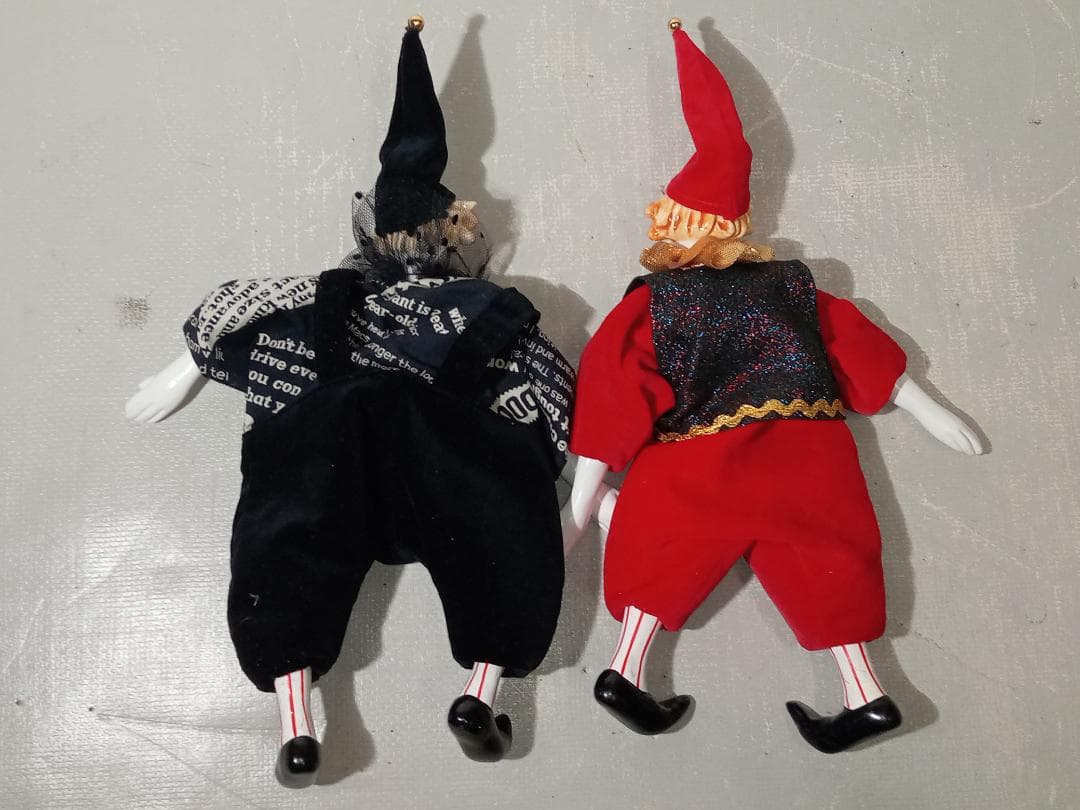 ピエロ 人形 色々 まとめ売り クラウン 道化師 ビスクドール等 ビンテージ