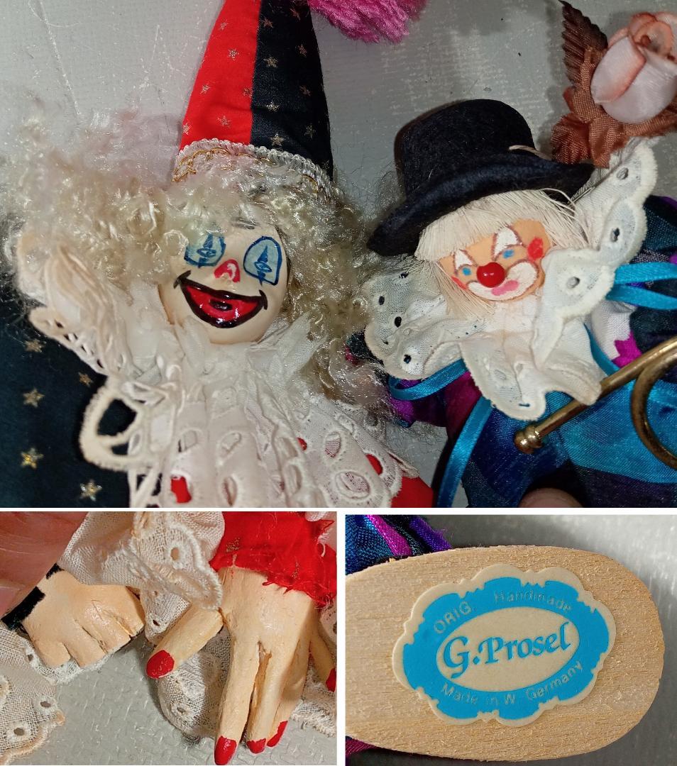 ピエロ 人形 色々 まとめ売り クラウン 道化師 ビスクドール等 ビンテージ