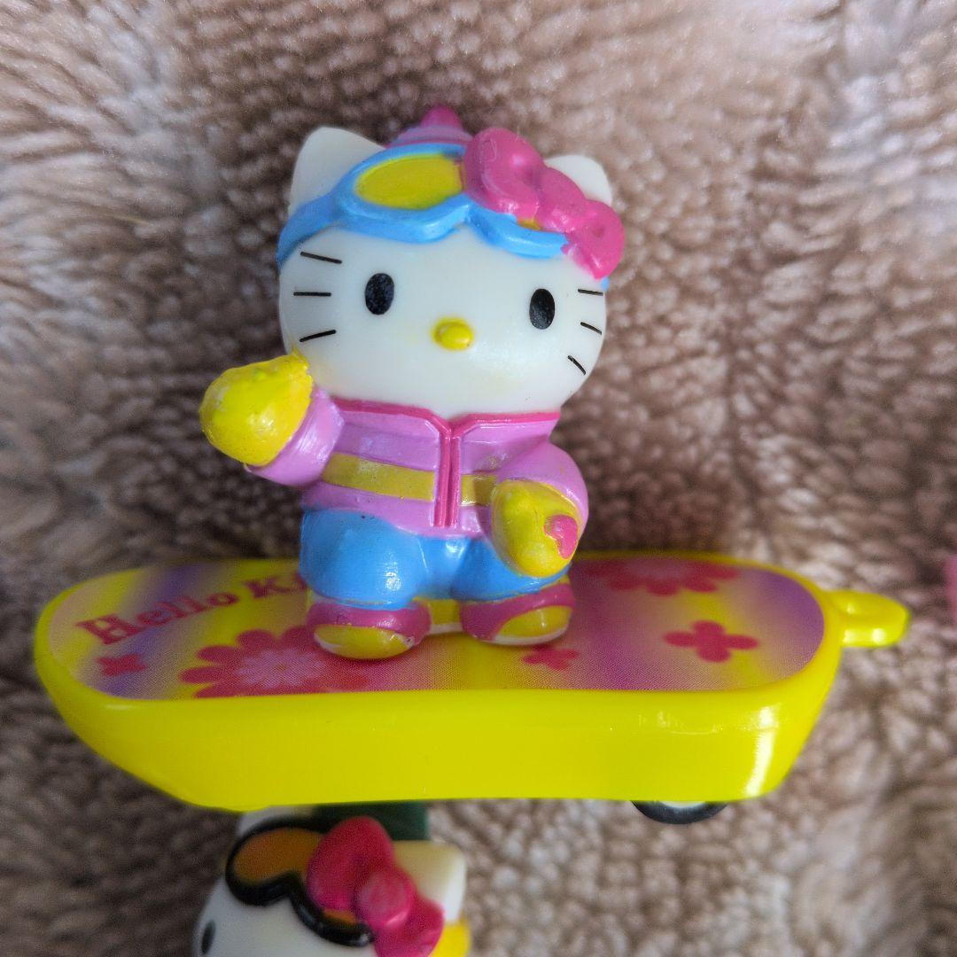 サンリオ　ハローキティ　スケボー　マスコット　プルバックカー　レア
