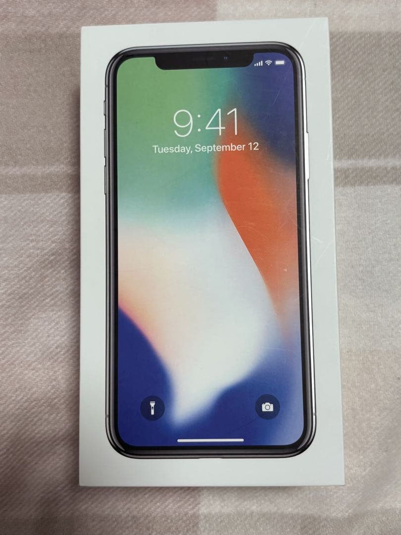 Apple iPhone X シルバー 本体 イヤホン付き