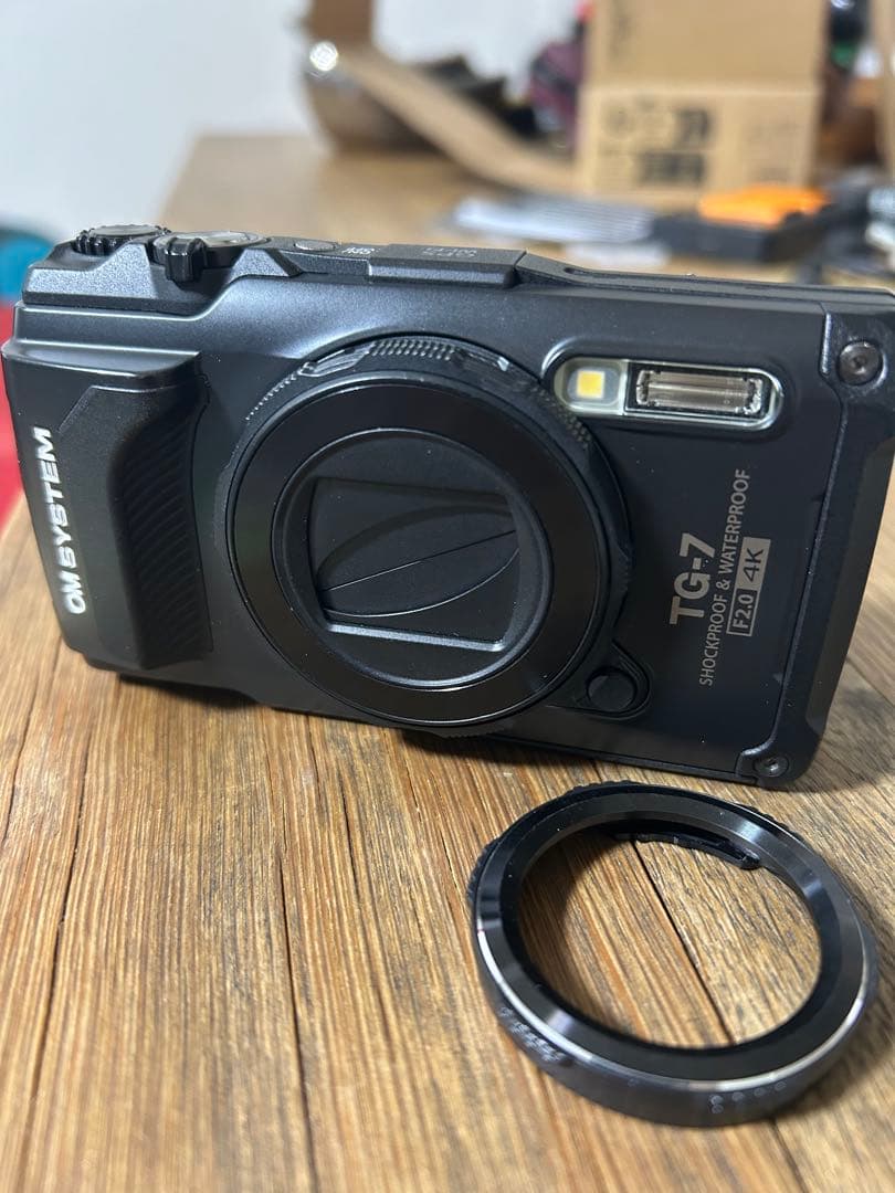 オリンパスToughTG-7黒美品コンデジカメラ 付属品完備 おまけ有