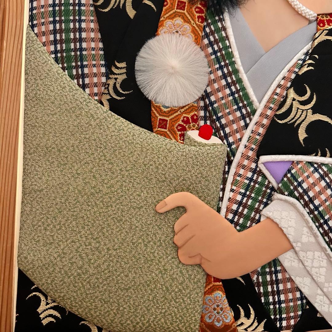 ハンドメイド　押絵　色紙3点セット額縁１つ付き　まとめ売り