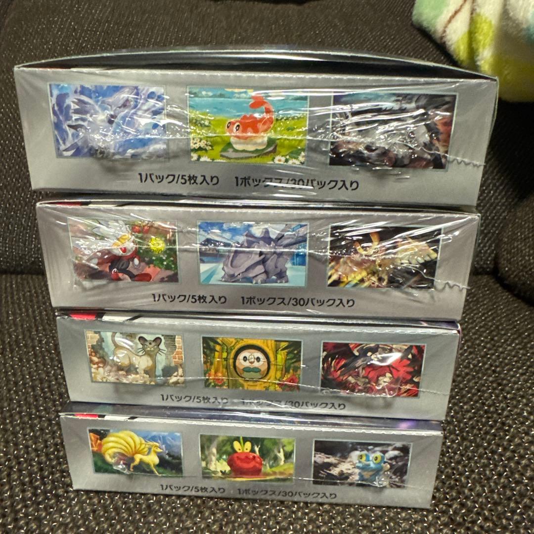 あ*ー様 ポケモンカードゲーム パック4種セットシュリンク付き　スカーレット&バ