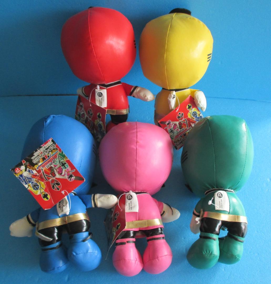 侍戦隊シンケンジャー◎当時物ぬいぐるみ5種◎